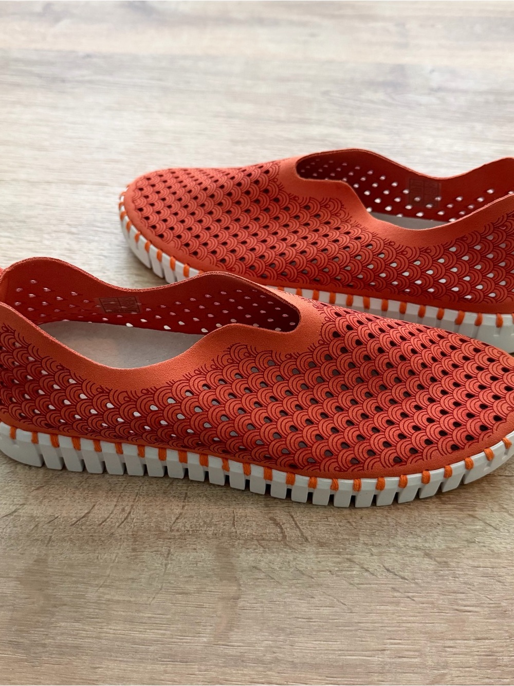 Ilse Jacobsen Camelia Woven Slip-On - Coral Orange - Picture 2 of 6